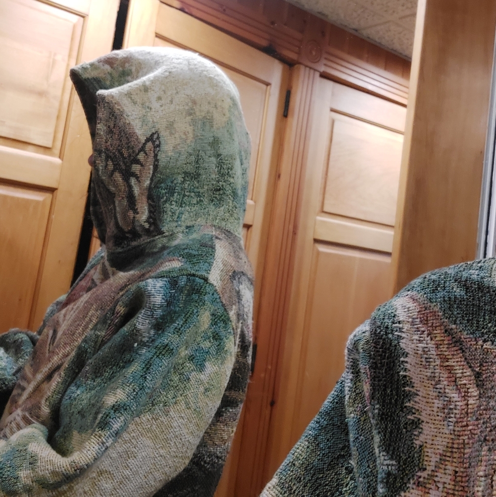 Hooded sweater, unique model, upcycle - Picture 5 of 12